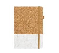 JYARZ Cuaderno Libreta Viajes Cuaderno Portátil Con Vetas De Madera, Ideal For Tomar Apuntes Clase Lecturas Adultos(White)