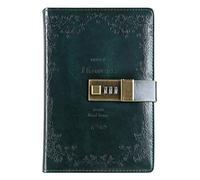 JYARZ Cuaderno Libreta Viajes Diario Con Candado, Cuaderno Vintage Cerradura, Libro De Notas Papel, Planificador Semanal Para Viajeros, Papelería Escolar, Regalo Lecturas Adultos