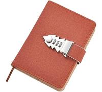 JYARZ Cuaderno Libreta Viajes Diario De Contraseña Digital Con Bloqueo, Bloc Notas, Regalo for Hombres Y Mujeres, 100 Hojas, 200 Páginas, 15x11cm Lecturas Adultos(E)