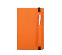 JYARZ Cuaderno Libreta Viajes Libreta A5 De Material Oficina Con Funda For Bolígrafo, Agenda Portátil Lecturas Adultos(Oranje)