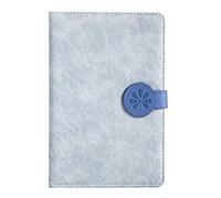 JYARZ Cuaderno Libreta Viajes Simple Retro Borde Pintado Hebilla Magnética Manual Superficie Dura Cuaderno Creativo Engrosamiento Estudiante Diario Lecturas Adultos(C)