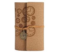 JYARZ Cuaderno Libreta Viajes Vintage A6 Diario De Viaje Bloc Notas Agenda Planificador Cuaderno Papelería Regalo Lecturas Adultos(E)