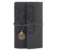 JYARZ Cuaderno Libreta Viajes Vintage A6 Diario De Viaje Bloc Notas Agenda Planificador Cuaderno Papelería Regalo Lecturas Adultos(D)