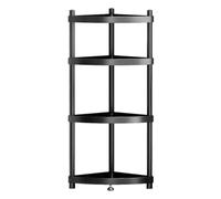 JYARZ Estanteria Esquina Estudio Estante Esquinero De Acero Inoxidable, Ducha Caddy Pie, Organizador, Almacenamiento para Bañera Y Baño Dormitorio Oficina(4 Tier)