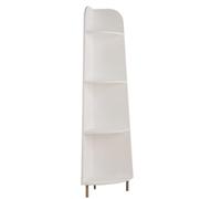 JYARZ Estanteria Esquina Estudio Estante Esquinero De Pie 4 Niveles, Estantería Esquinera con Soporte Almacenamiento para Sala Estar Decorativa Dormitorio Oficina(A)