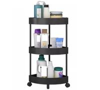 JYARZ Estanteria Esquina Estudio Organizador De Ducha Esquinero, Soporte Suelo, Carrito Resina ABS, Estante, Almacenamiento para Baño Dormitorio Oficina(3-Tier)