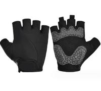 JYARZ Guantes Ciclismo Deporte Guantes De Medio Dedo para Levantamiento Pesas, Suministros Ciclismo para Bicicletas Carretera Acolchados Exteriores(Black,XL)