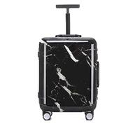 JYARZ Maletas Trolley Maletas con Ruedas Equipaje De Mano Candado De Combinación TSA Customs Resistente A Caídas Maleta de Mano (Color : Siyah, Size : 22inch)