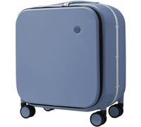 JYARZ Maletas Trolley Maletas De Embarque De Equipaje para Viajes De Negocios Maletas De Palanca Ajustable De Equipaje Portátil Maleta de Mano (Color : BLU, Size : 18inch)
