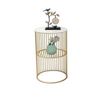 JYARZ Mesa De Centro Mesita Auxiliar Mesa De Centro Mármol Pequeña Nórdica, Auxiliar Esquina, Té Redonda para Sala Estar, Mesita Noche Moderna Simple Dormitorio Moderno(A)