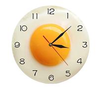 JYARZ Reloj de Pared Decorativo， Huevo Frito Escalfado Reloj De Pared Yema Puntero Digital Cantina Restaurante Acrílico la Cocina el Salón