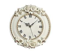 JYARZ Reloj de Pared Decorativo， Reloj De Pared 12 Pulgadas, Artístico Resina con Relieve Tridimensional Silencioso para Sala Estar, Dormitorio Y Oficina la Cocina el Salón(30x28cm)