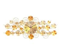 JYARZ Reloj de Pared Decorativo， Reloj De Pared Dorado Grande Sin Marco, Silencioso Metal Tic-TAC para Decoración del Hogar, Sala Estar Y Dormitorio la Cocina el Salón