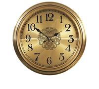 JYARZ Reloj de Pared Decorativo， Reloj De Pared Redondo Metal, Diseño Retro, Decorativo, Sin Tictac, Cuarzo Puntual, Silencioso para Sala Estar, Decoración la Cocina el Salón