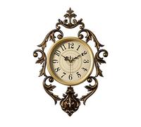 JYARZ Reloj de Pared Decorativo， Reloj De Pared, Relojes Vintage, Funciona con Pilas, Retro, Silencioso, Sin Tictac, Decorativo, para Sala Estar, Hogar, Escuela, Oficina la Cocina el Salón(65 * 47cm)