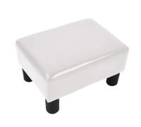 JYARZ Taburete Otomana Pasillo Reposapiés con Patas Debajo del Escritorio For Sala De Estar Y Dormitorio Puff Salon Oficina(White)
