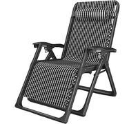 JYARZ Tumbona Sillas Plegables Asiento De Respaldo Ocio para El Hogar Reclinable Plegable para Patio Playa, Sillón Ajustable para Interiores Y Exteriores Jardin Exterior(A)