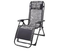 JYARZ Tumbona Sillas Plegables Asiento Plegable antigravedad, sillón reclinable Flolding para Patio Trasero al Aire Libre, Playa, Piscina, césped Jardin Exterior(D)
