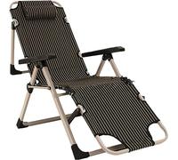 JYARZ Tumbona Sillas Plegables Silla Portátil Reclinable Plegable, Patas Cuadradas Resistentes, Asiento Ajustable para Salón De Patio para Playa Jardin Exterior(D)