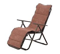 JYARZ Tumbona Sillas Plegables Sillas reclinables de Gravedad Cero para Patio, Tumbona Plegable Ocio, cojín cómodo Tubo Redondo para Verano, Descanso para el Almuerzo, jardín Jardin Exterior