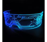 JYB Hopefuture Gafas LED Cyberpunk, para fiestas, tecnología colorida, lentes de luz fría (cósmico)