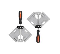 JYBNBBE Abrazadera de Esquina, 2 Abrazaderas de ángulo Recto de 90 Grados con mordaza giratoria Ajustable de aleación de Aluminio, Abrazaderas de un Solo Mango para Herramientas,11inch2pack-S