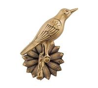 JYBNBBE Abrazaderas de Cortina Doradas Retro con Forma de pájaro, Soportes metálicos para Cortinas de Pared, Ganchos de latón creativos con Forma de pájaro para Cortinas, par (latón Izquierdo)