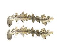 JYBNBBE Abrazaderas metálicas para Cortinas, Ganchos de Pared de Bronce, Sujetadores de aleación de Zinc y Aluminio, 23 x 6 cm, Elegantes Soportes para Cortinas