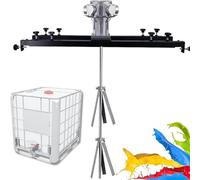 JYBNBBE Agitador neumático, Mezclador eléctrico de Tanque, agitador neumático de 1000 L, tamaño Ajustable, para Materiales de Recubrimiento de Pintura, disolución de Tinta líquid,3cylinders