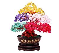 JYBNBBE Árbol de Cristal Árbol de la Suerte Árbol de meditación Natural Árbol de la decoración Espiritual Decoración para el hogar Árbol del Dinero Adornos Yoga Sanación Decoraci,C