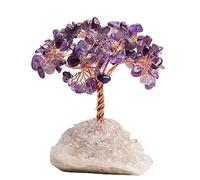 JYBNBBE Árbol de Cristal de Cuarzo Rosa Amatista Natural, árbol de la Vida, Roca Mineral, teoría de la ubicación, sanación Reiki, decoración del hogar, Bricolaje, Regalo, decoración, Regalos