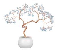 JYBNBBE Árbol del Dinero de Amatista Natural con Base de ágata, Ideal para la sanación Reiki y la decoración del hogar u Oficina.