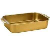 JYBNBBE Bandeja Rectangular de Acero Inoxidable para Asar: Ideal para Asar salmón, Aves, Tocino y más. Bandeja versátil para Pizza, Galletas y Productos horneados. Disponible en Varias capacidades.