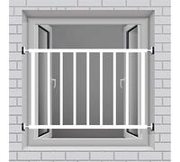 JYBNBBE Barras de Seguridad para Puertas y Ventanas de 40 cm de Alto - Barandillas de Seguridad antirrobo para Puertas y Ventanas, Barrera metálica Resistente, solución de seguri,Height 80cm-L96cm