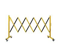 JYBNBBE Barrera de Carretera retráctil metálica expandible, Barrera de Seguridad móvil para Ascensores y garajes, Amarilla, solución Ajustable para el Control del tráfico.,Yellow-B