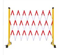 JYBNBBE Barrera de Seguridad metálica retráctil, Extensible, Plegable y portátil, para Uso en Exteriores, garajes y Obras de construcción, Color Negro, 120 x 300 cm,Rouge-120x200cm