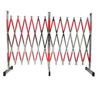 JYBNBBE Barrera móvil Extensible de Acero Inoxidable para Seguridad en Exteriores y construcción. Barrera de Seguridad portátil Ajustable para Eventos, Jardines y Obras.,Silver-1.2x5m