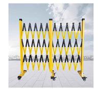 JYBNBBE Barricada metálica expandible: Barrera Vial portátil para Cierres temporales de Carreteras y Seguridad en la construcción. Características: Barrera de Tijera Plegable y s,Noir-1.2x3m