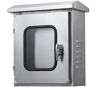 JYBNBBE Caja de protección eléctrica para Exteriores, Caja Resistente a la Intemperie para Equipos electrónicos, Cajas de proyectos de Acero Inoxidable con Placa de Montaje y Ven,L40*W30*H50CM