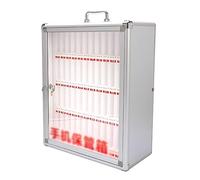 JYBNBBE Estación de Carga para teléfonos móviles y Caja Fuerte de Montaje en Pared - Taquilla para teléfonos móviles de aleación de Aluminio con Cerradura para Uso en Conferencia,60