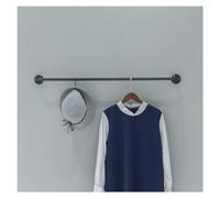 JYBNBBE Expositor Organizador de Pared con Cintas, Estante único para Guardar Papel de Regalo, fácil de Instalar, para Montar en la Pared, para Ropa, Bufandas de Seda, Papel de r,Black-L 120CM