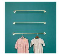 JYBNBBE Expositor Organizador de Pared con Cintas, Estante único para Guardar Papel de Regalo, fácil de Instalar, para Montar en la Pared, para Ropa, Bufandas de Seda, Papel de r,Gold-L 120CM