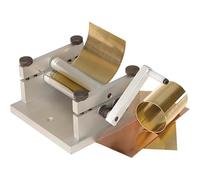 JYBNBBE Máquina de laminación manual de placas para doblar chapa de precisión de bricolaje, 60 mm de ancho, 12,5 mm de diámetro del rodillo para rizar y dar forma a materiales