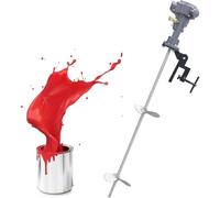 JYBNBBE Mezclador neumático de 50 galones con Soporte, máquina automática de Acero Inoxidable para Mezclar Pintura, agitador neumático para Pintura y Tinta con Soporte de Clip para Tanque o Barril.