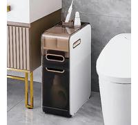 JYBNBBE Mueble de baño Estrecho con cajón, Unidad de Piso Delgada y Alta de 4 Niveles con Ruedas, solución de Almacenamiento Vertical de Gran Capacidad para Espacios pequeños, do,2 Tier