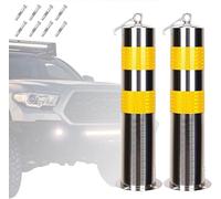 JYBNBBE Poste de estacionamiento, Cono de construcción, Poste de Calle, Poste de bolardo de Acero Inoxidable de 20, 24 y 32 Pulgadas con Pernos de Anclaje, Bloque de Barrera de e,40Pcs-76x750/1.2