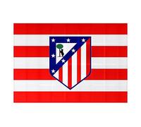 JYC CREATIVE Bandera Gorro Bufanda Oficiales de Equipos de Fútbol, Equipación Oficial Fútbol, Regalo de Equipo de Equipación (FR/ES, Letras, Talla única, Bandera, ATMadrid)