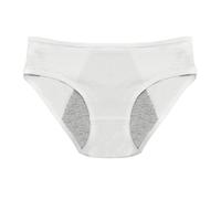 JYC CREATIVE Bragas Menstruales de Algodón, Braga para la Menstruación, Bragas Postparto, Bragas para Perdidas de Orina, Bragas Lavables Reutilizables, Bragas Absorventes, (Blanco 101, XXXL)
