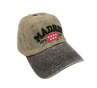 JYC Creative Gorra de Madrid con Visera y Correa de Ajuste, Gorra para el Sol, Vacaciones, Exteriores, para Hombre y Mujer, Niños y Niñas, Recuerdo de Madrid, (Beis con Visera Marron, M 6)