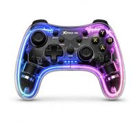 JYC CREATIVE Me Auriculares Gaming con Micrófono Ajustable RGB (transparente1, Mando Inalámbrico)